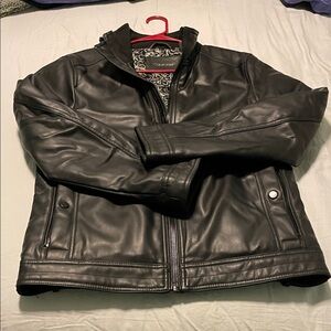 Calvin Klein Black Faux Leather Jacket